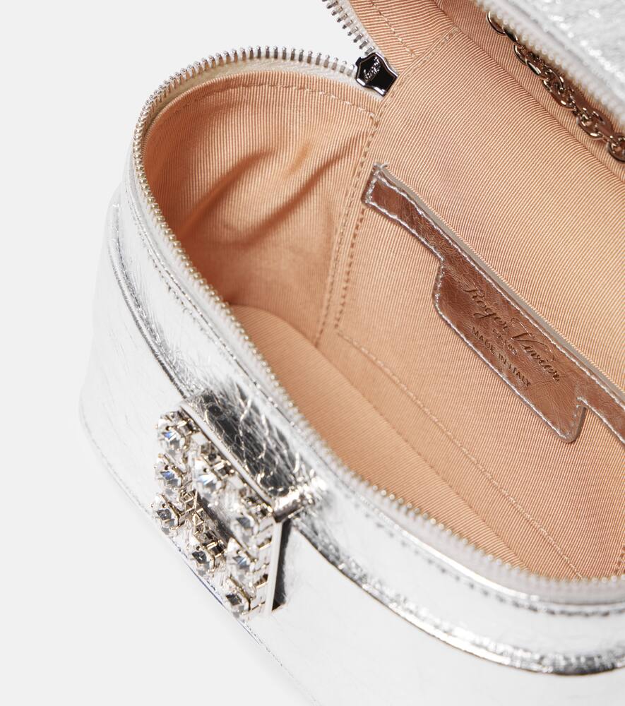 Roger Vivier Tr√É¬®s Vivier metallic leather vanity bag