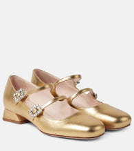 Roger Vivier Tr√É¬®s Vivier metallic leather Mary Jane pumps - Roger Vivier Tr√É�®s Vivier 金属色皮革玛丽珍高跟鞋