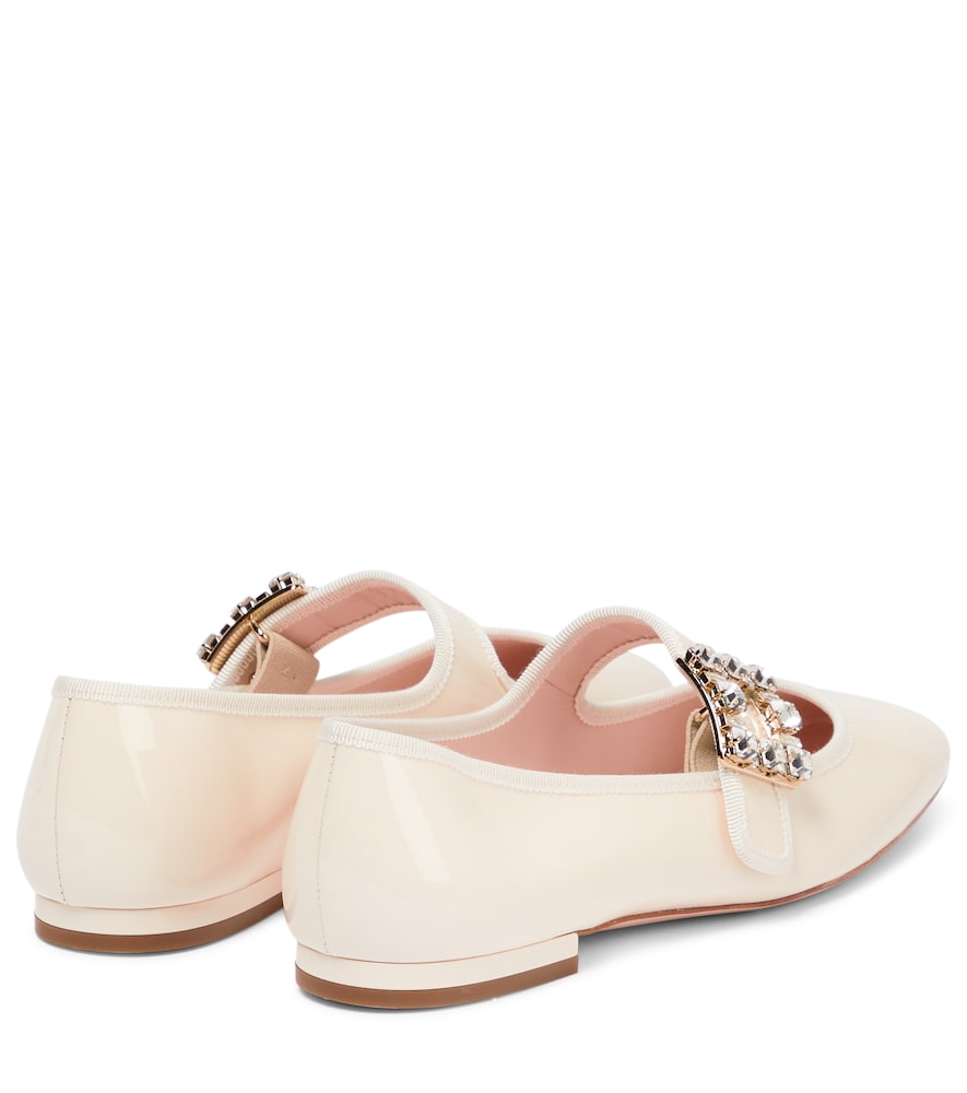 Roger Vivier Tr√É¬®s Vivier patent leather ballet flats