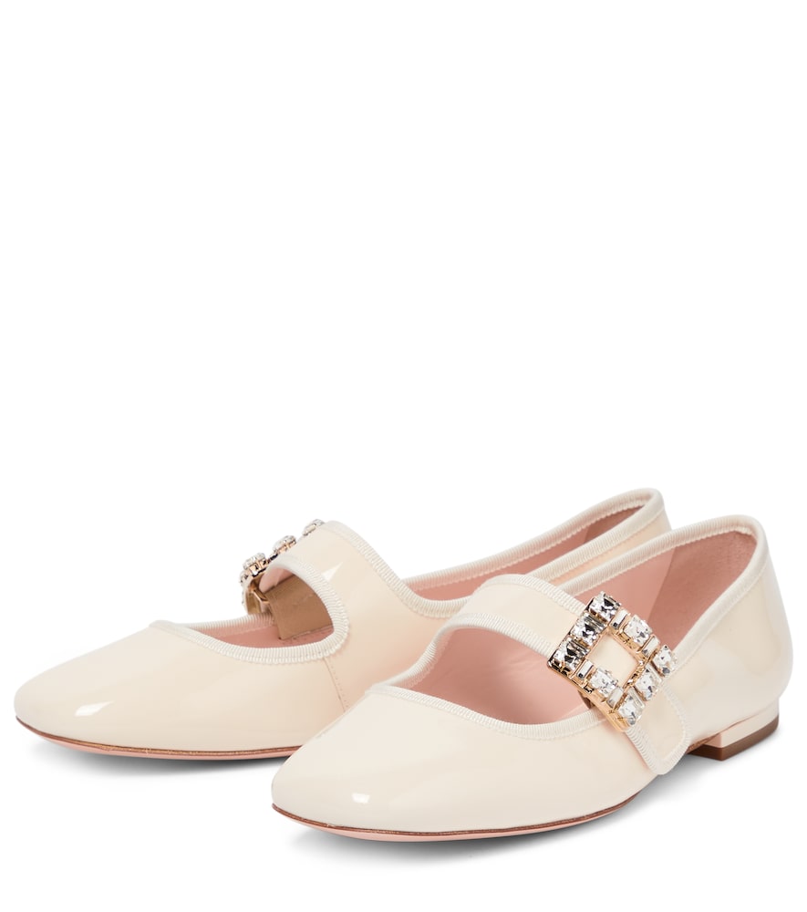 Roger Vivier Tr√É¬®s Vivier patent leather ballet flats