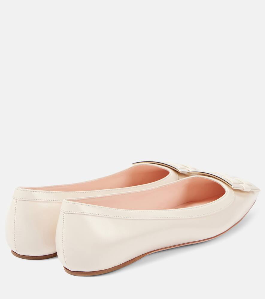 Roger Vivier Trompette Ball leather ballet flats