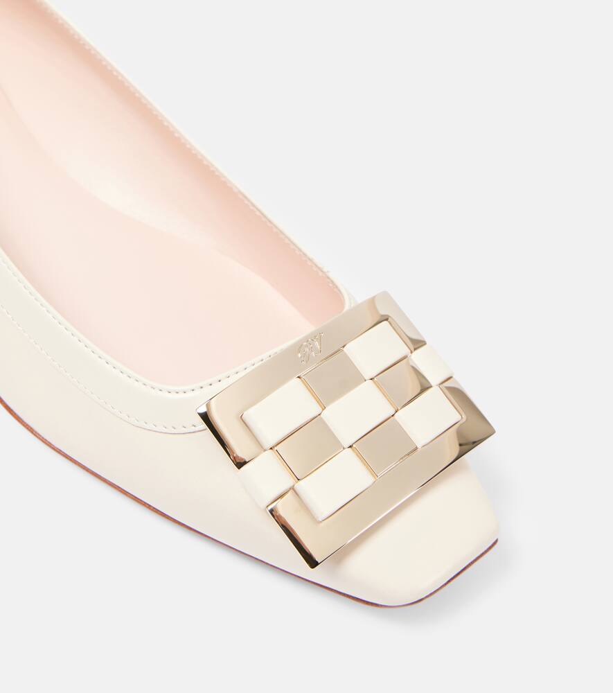 Roger Vivier Trompette Ball leather ballet flats