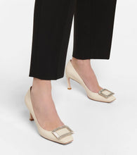 Roger Vivier Trompette Strass 70 leather pumps