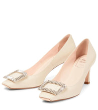 Roger Vivier Trompette Strass 70 leather pumps