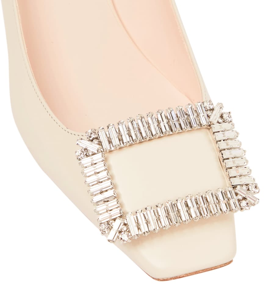 Roger Vivier Trompette Strass 70 leather pumps