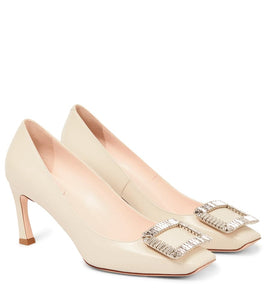 Roger Vivier Trompette Strass 70 leather pumps