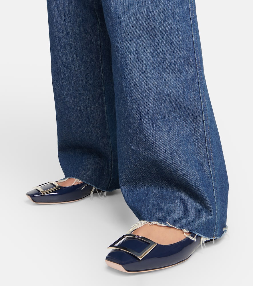 Roger Vivier Trompette patent leather ballet flats