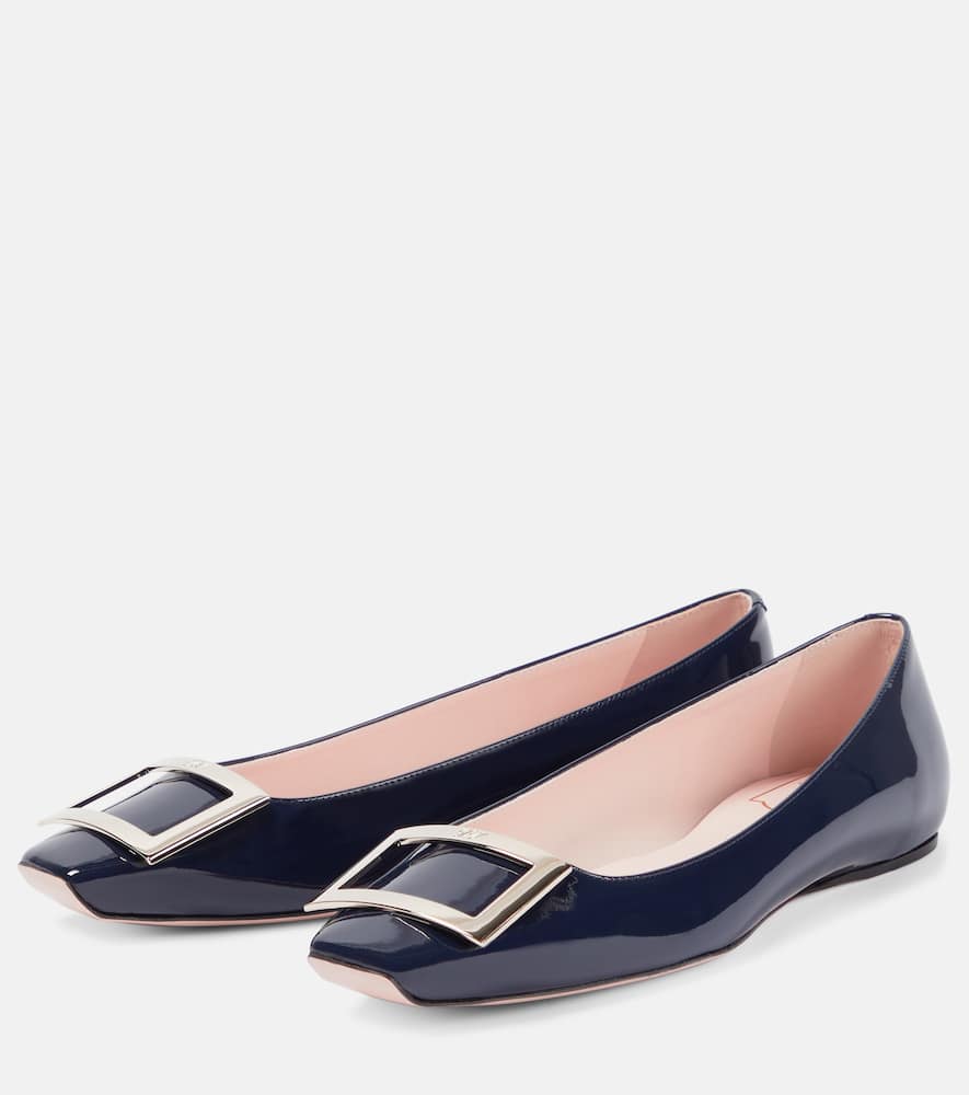 Roger Vivier Trompette patent leather ballet flats