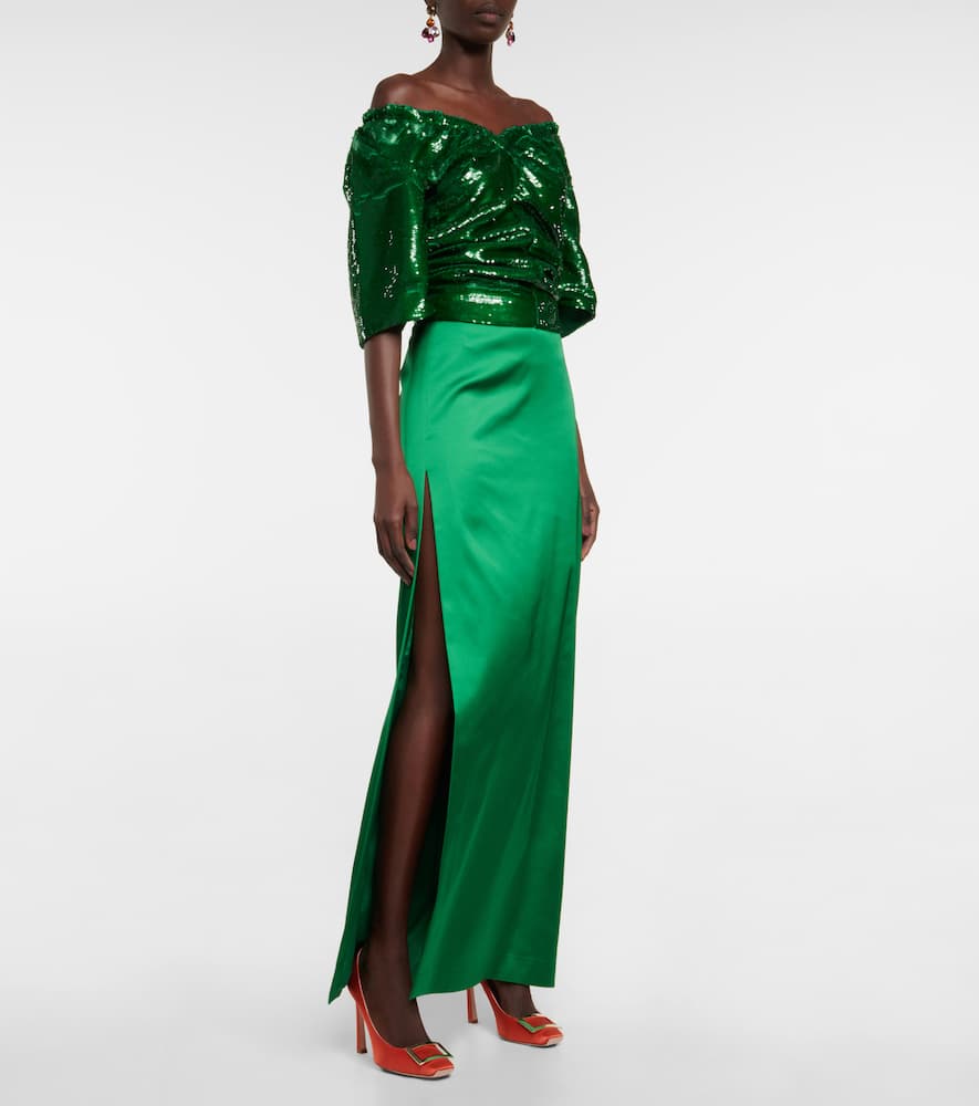 Roger Vivier Trompette satin pumps