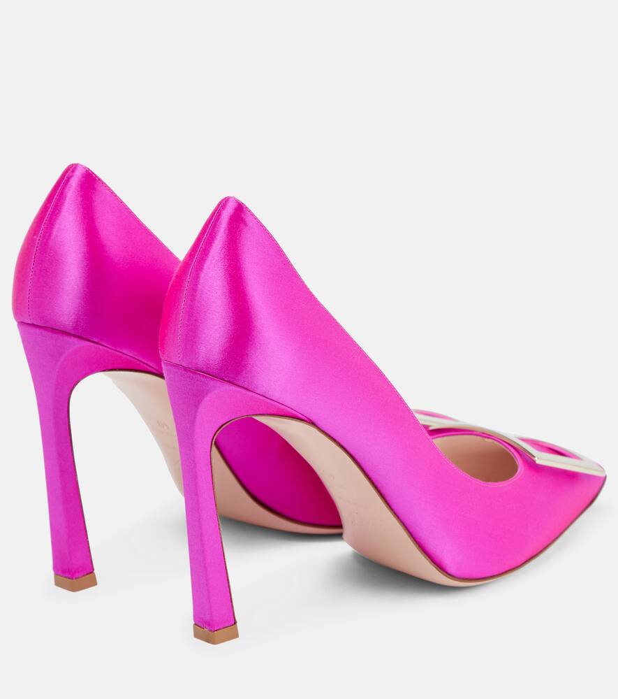 Roger Vivier Trompette satin pumps