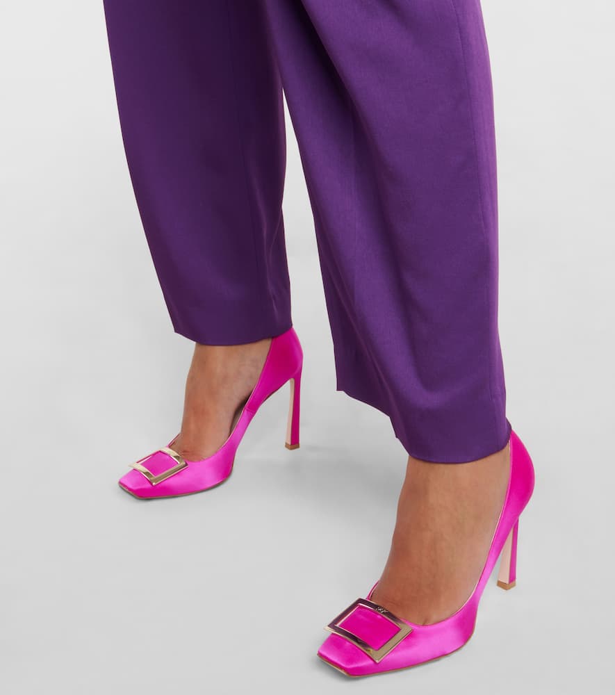 Roger Vivier Trompette satin pumps