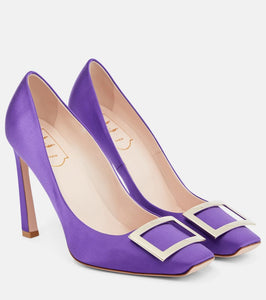 Roger Vivier Trompette satin pumps