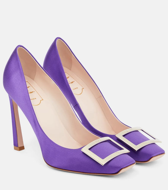 Roger Vivier Trompette satin pumps
