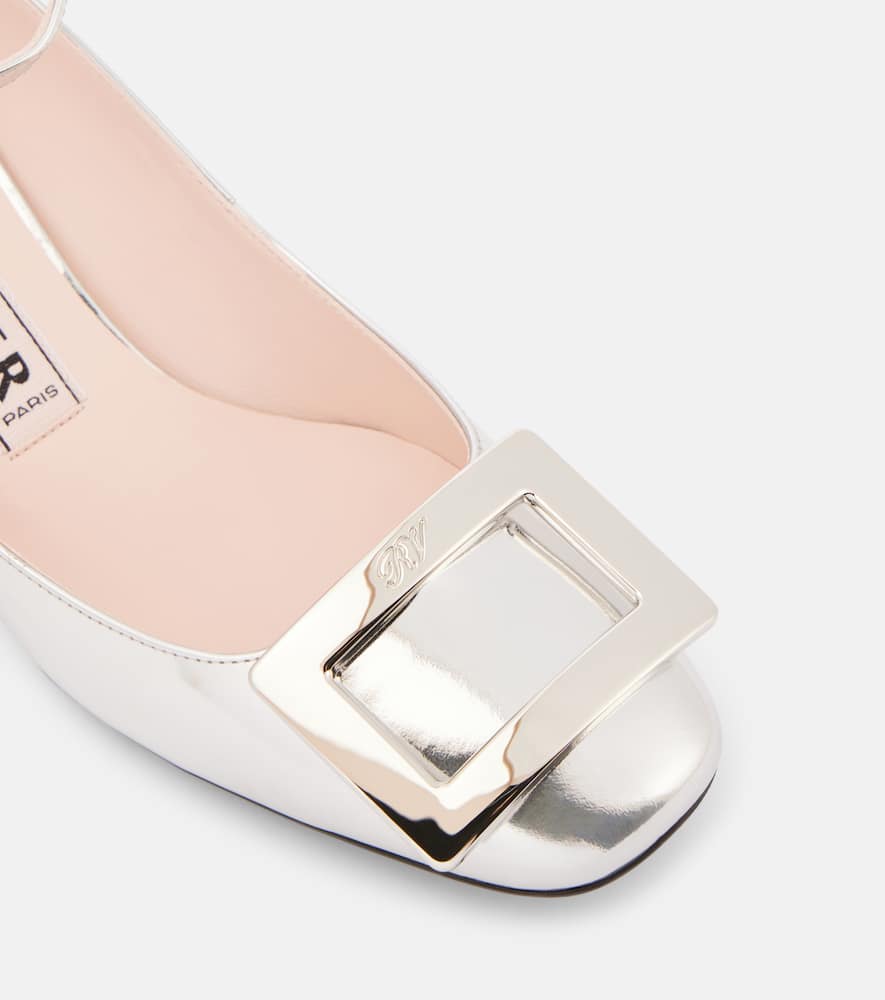 Roger Vivier U Look 45 metallic leather pumps