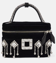 Roger Vivier Vanity Small embellished velvet crossbody bag