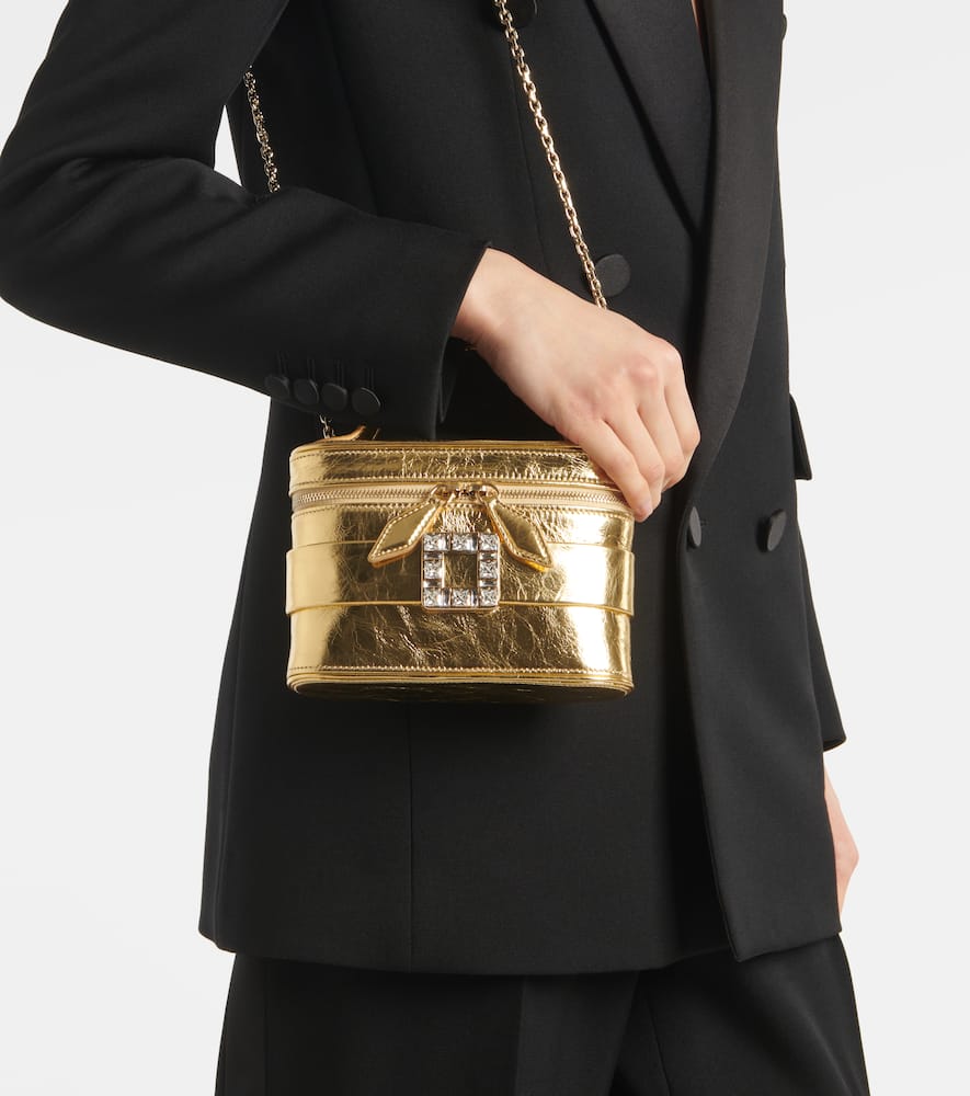 Roger Vivier Vanity Tr√É¬®s Vivier Micro leather vanity bag