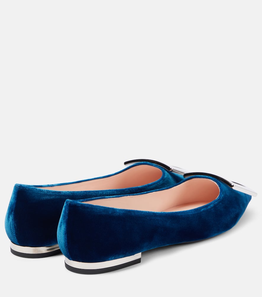 Roger Vivier Velvet ballet flats