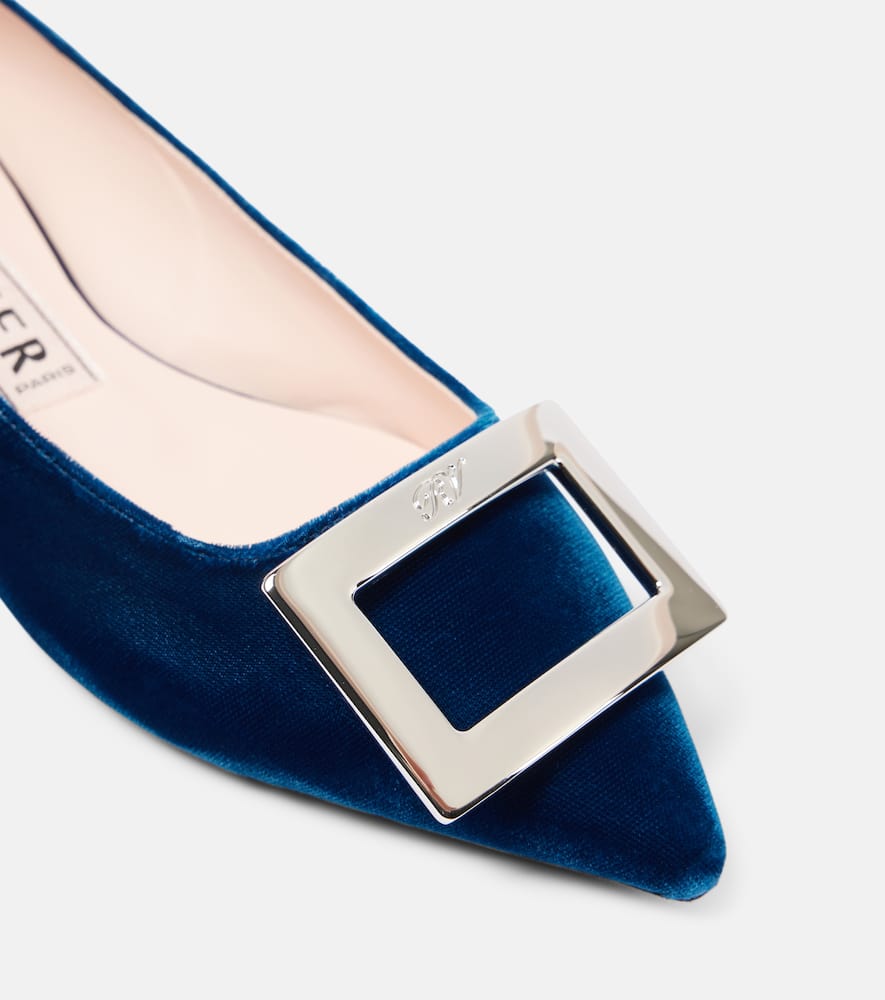 Roger Vivier Velvet ballet flats