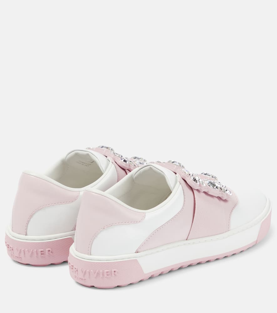 Roger Vivier Very Vivier embellished leather sneakers