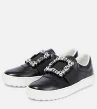 Roger Vivier Very Vivier embellished leather sneakers