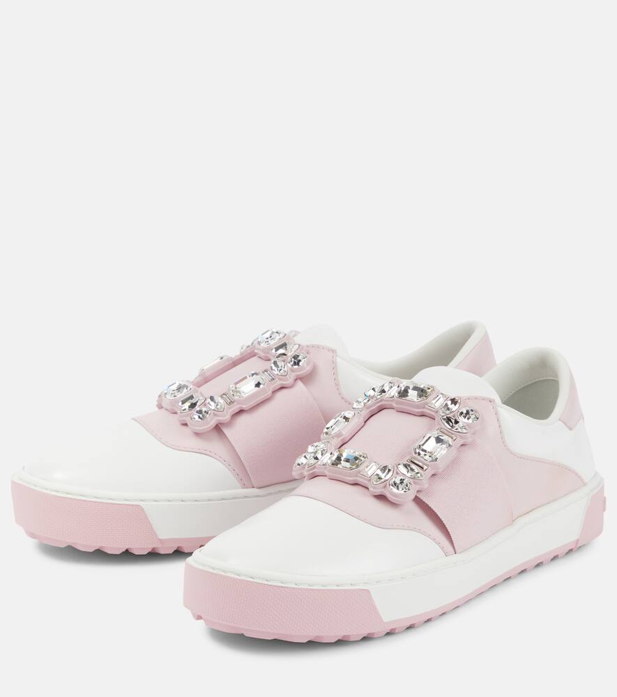 Roger Vivier Very Vivier embellished leather sneakers