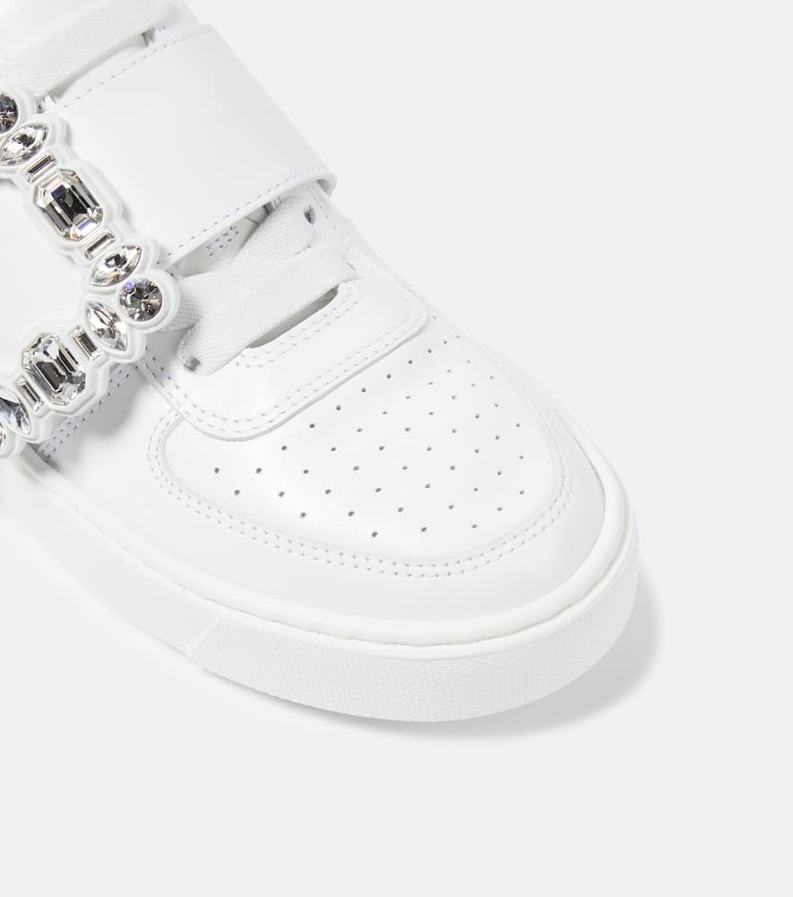 Roger Vivier Very Vivier embellished leather sneakers