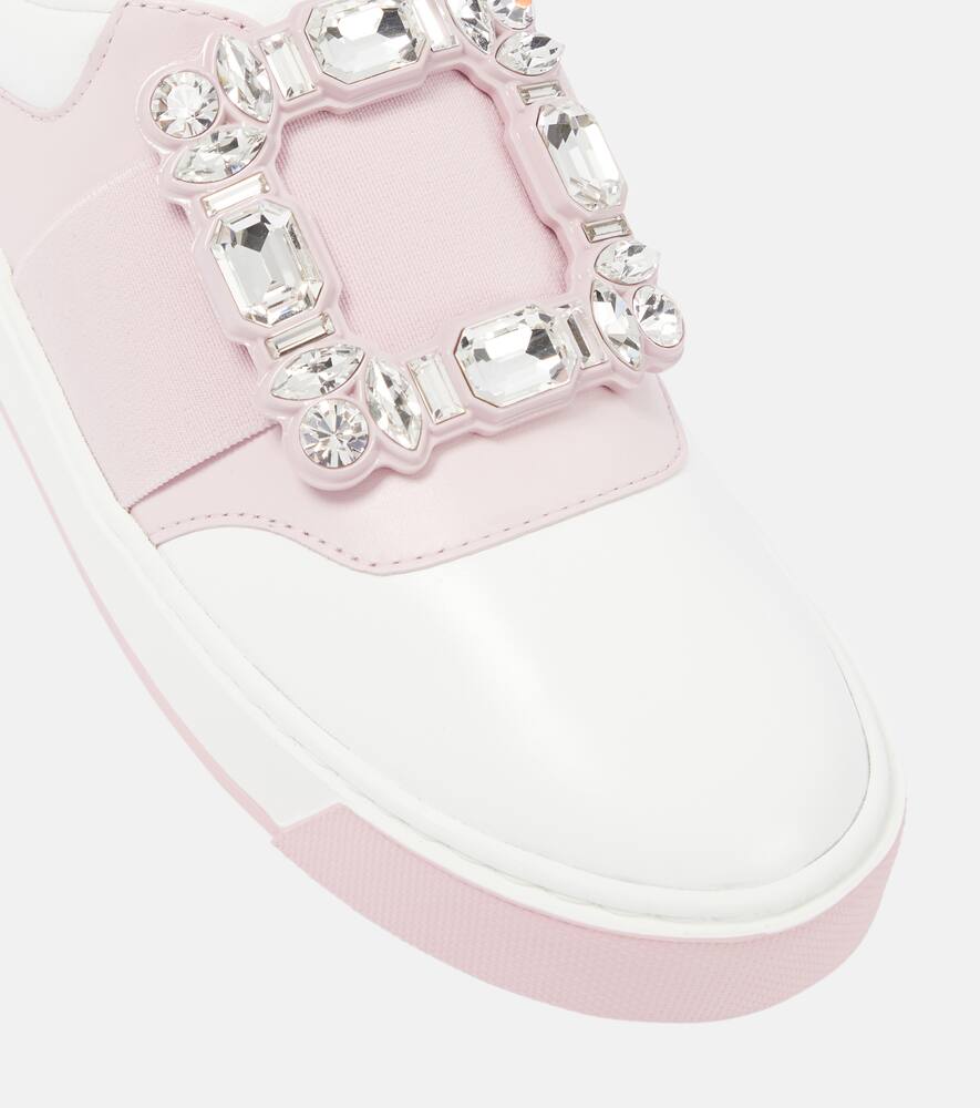 Roger Vivier Very Vivier embellished leather sneakers