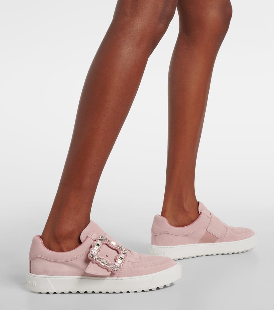 Roger Vivier Very Vivier embellished leather sneakers