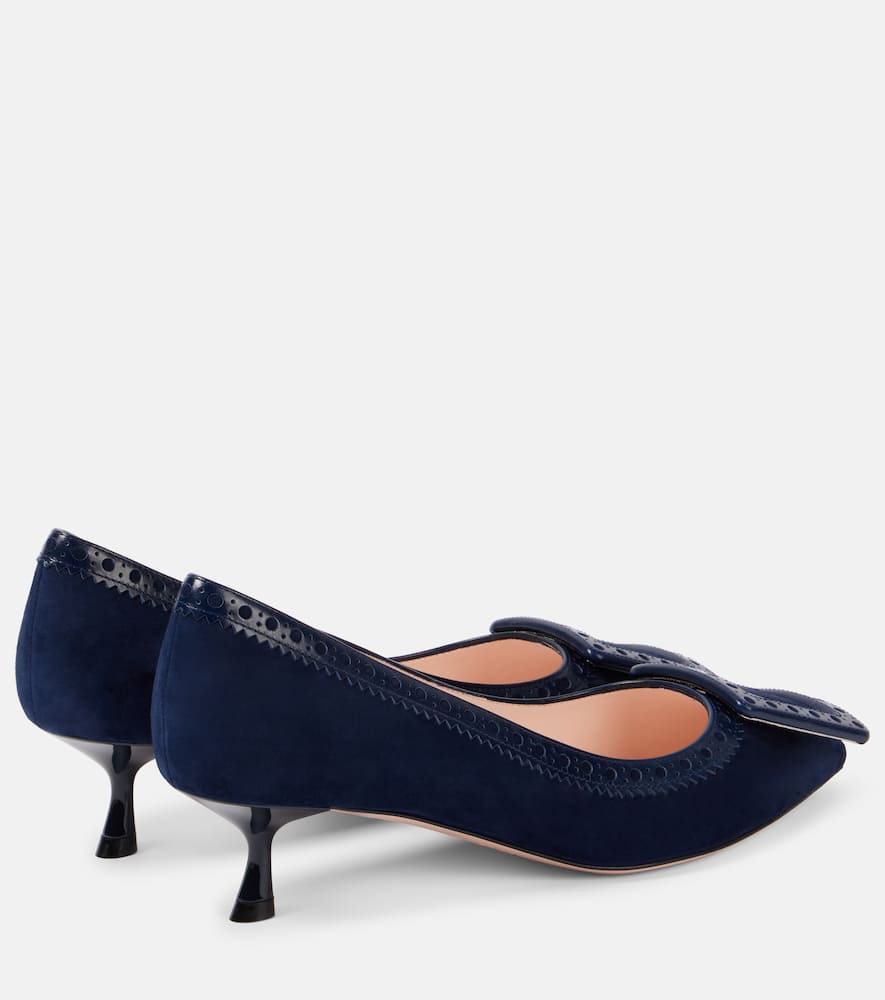 Roger Vivier Vin In The City 45 suede pumps
