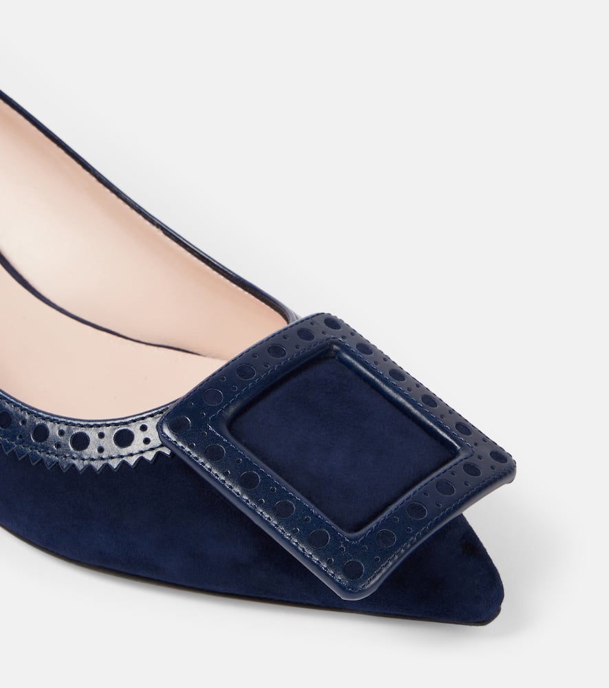 Roger Vivier Vin In The City 45 suede pumps