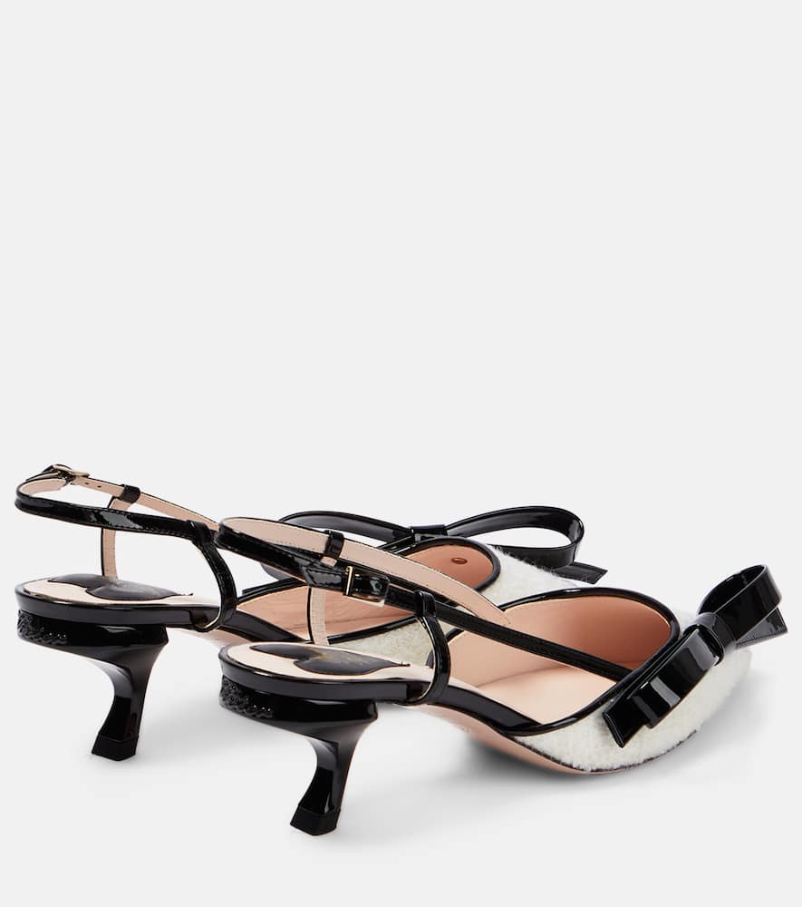Roger Vivier Virgule Bouclé slingback pumps