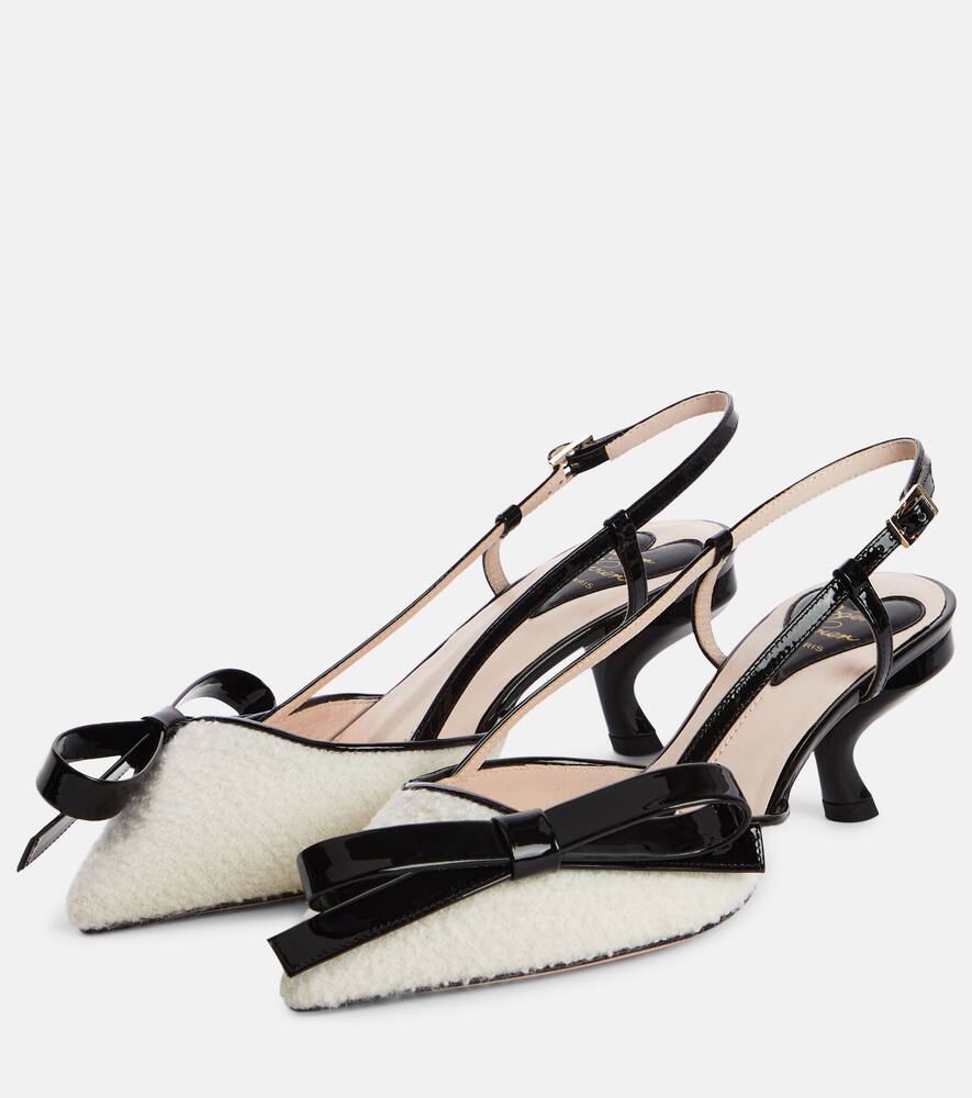 Roger Vivier Virgule Bouclé slingback pumps