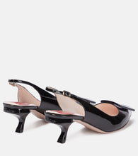 Roger Vivier Virgule leather slingback pumps