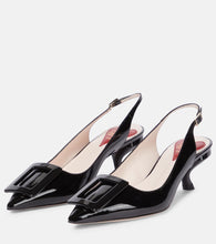 Roger Vivier Virgule leather slingback pumps