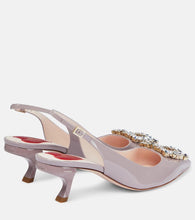 Roger Vivier Virgule patent leather slingback pumps