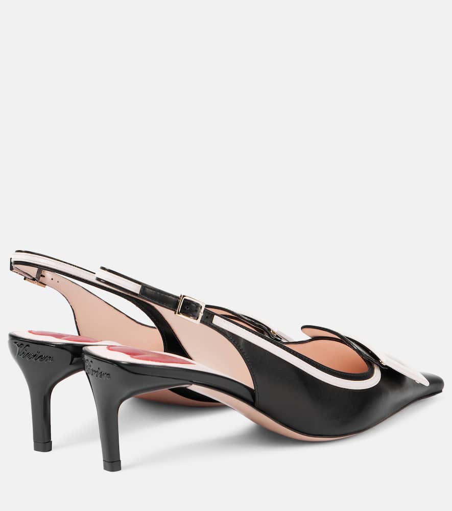 Roger Vivier Viv' Canard leather slingback pumps