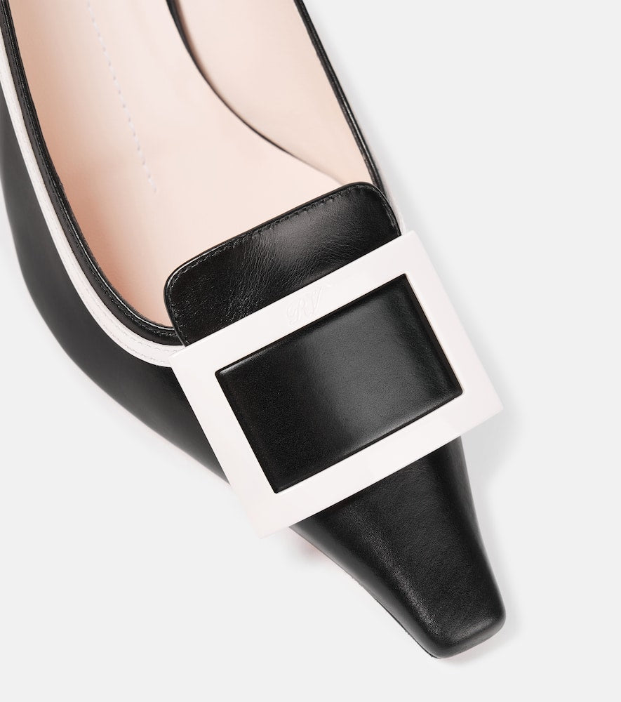 Roger Vivier Viv' Canard leather slingback pumps