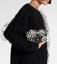 Roger Vivier Viv' Choc floral-appliqu√É¬© satin crossbody bag