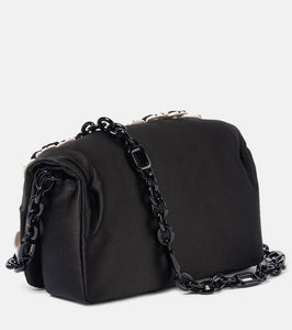 Roger Vivier Viv' Choc floral-appliqu√É¬© satin crossbody bag