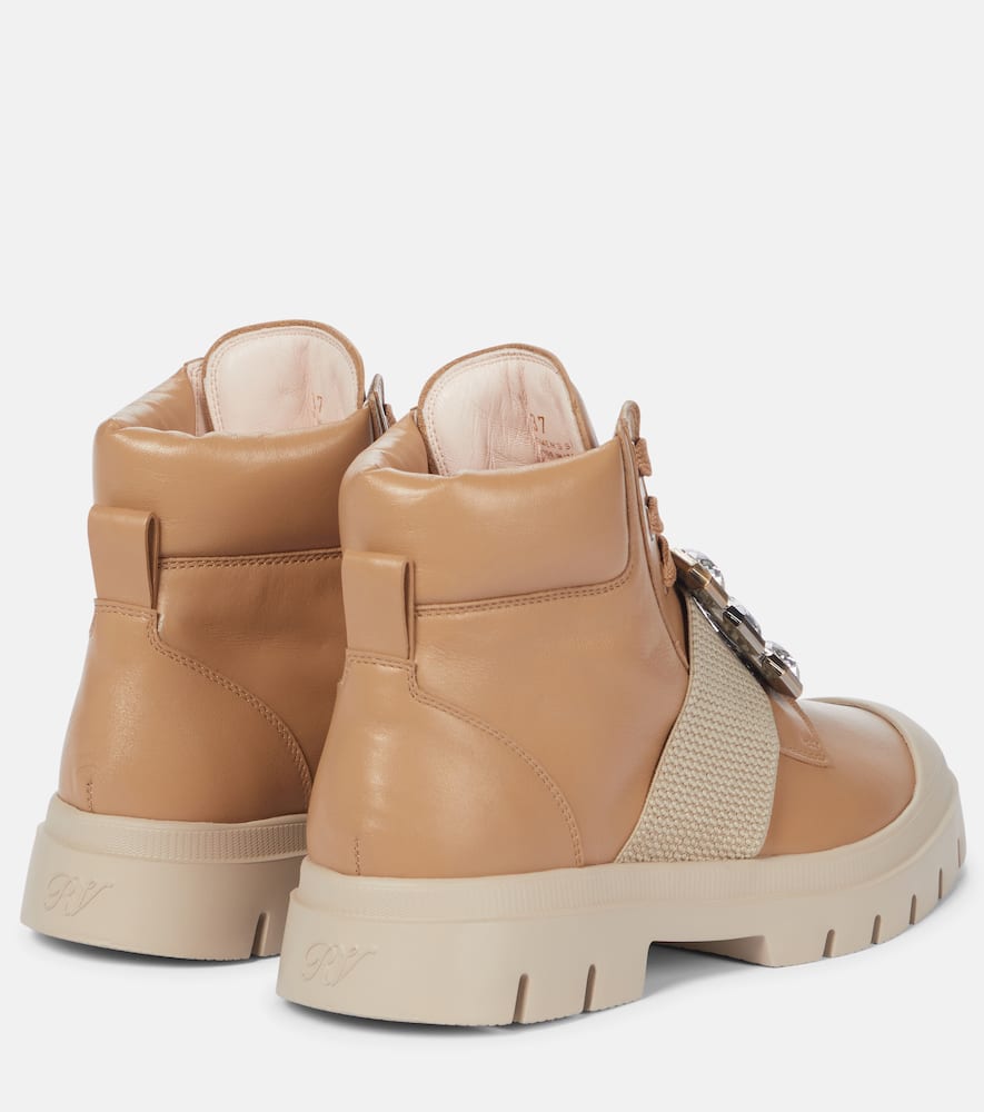 Roger Vivier Viv Desert leather ankle boots