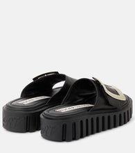 Roger Vivier Viv' Go Thick leather mules