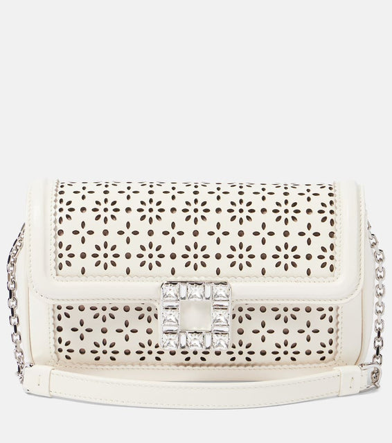 Roger Vivier Viv' Jeu De Fille embellished shoulder bag. Shop Roger Vivier Crossbody Bags for women now.