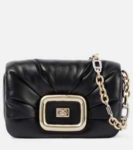 Roger Vivier Viv' Mini leather shoulder bag. Shop Roger Vivier Shoulder Bags for women now.