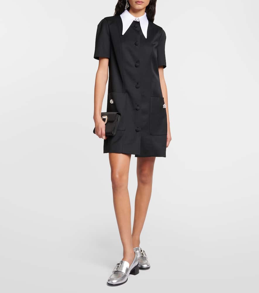Roger Vivier Viv' Rangers embellished metallic leather loafers