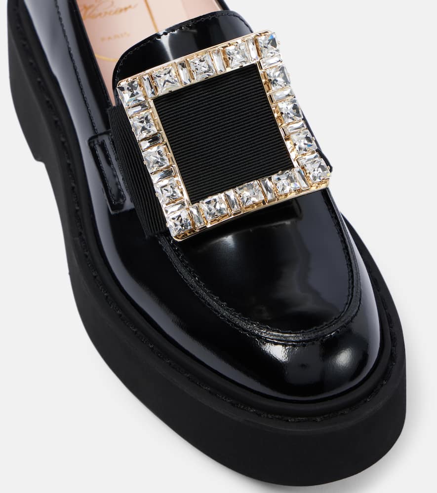 Roger Vivier Viv' Rangers embellished platform loafers