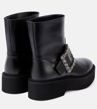 Roger Vivier Viv' Rangers leather combat boots