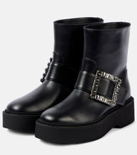 Roger Vivier Viv' Rangers leather combat boots