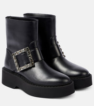 Roger Vivier Viv' Rangers leather combat boots