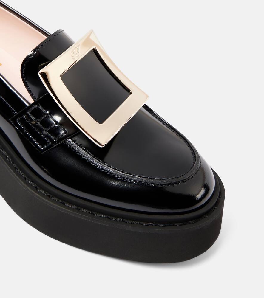 Roger Vivier Viv' Rangers patent leather platform loafers