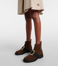 Roger Vivier Viv' Rangers suede Chelsea boots